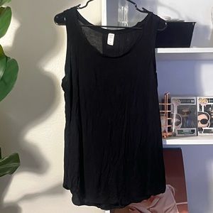 Black Flowy Tank